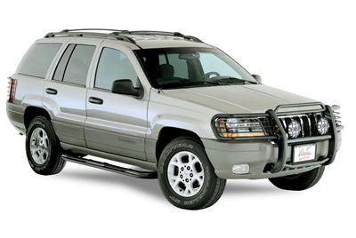 Westin Signature Series Step Bars for 1999-2004 GRAND CHEROKEE - 25-1475 Bars, Nerf Bars, Series, Steel, Black Powdercoated, 3 in. Diameter, Jeep, Pair thumbnail 2