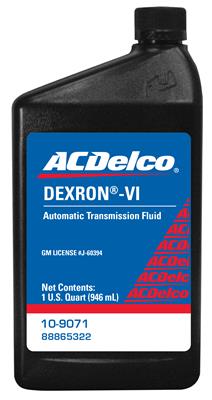 Transmission Fluid - GM DEXRON VI Manufacturers Recommended Fluid