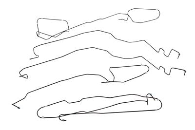 The Right Stuff CIN6816 Front to Rear Brake Line