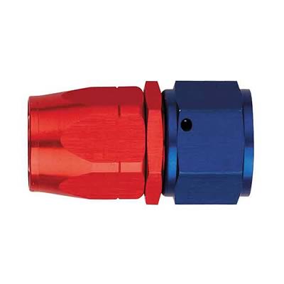 Aeroquip Reusable Hose Ends FBM1014 Fitting, End, AQP/StartLite Hose, Straight, -10 AN to Female -10 AN, Aluminum, Red/Blue, Each