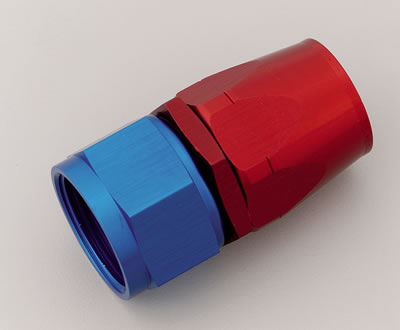 Aeroquip Reusable Hose Ends FBM1017 Fitting, End, AQP Hose, Straight, -20 AN to Female -20 AN, Aluminum, Red/Blue, Each thumbnail 3