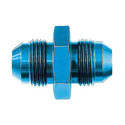 Aeroquip Couplers FBM2053 Fitting, Coupler, Union, AN to AN, Straight, Aluminum, Blue Anodized, -8 AN, -8 AN, Each thumbnail 2