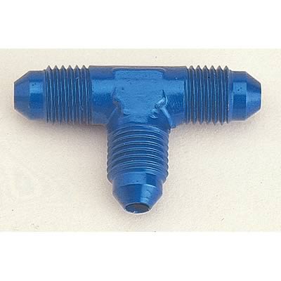 Aeroquip Tee Adapter Fittings FBM2060 Fitting, Adapter, Union Tee, -3 AN Male, Aluminum, Blue, Each thumbnail 2