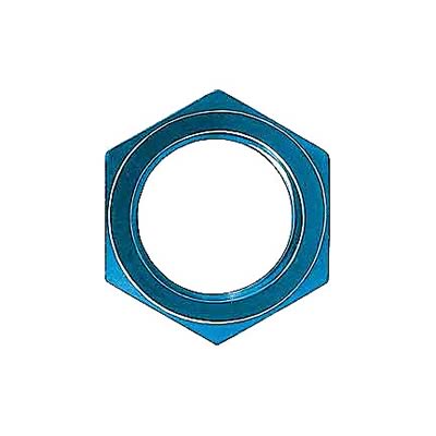 Aeroquip Bulkhead Nuts FBM2104 Fitting, Nut, -10 AN, Aluminum, Blue Anodized, Each