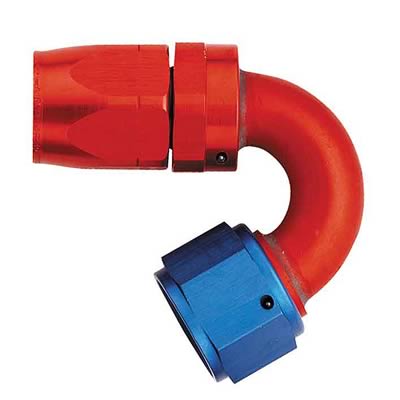 Aeroquip Reusable Hose Ends FBM4056 Fitting, End, AQP/StartLite Hose, 150 Degree, -16 AN to Female -16 AN, Aluminum, Red/Blue, Each
