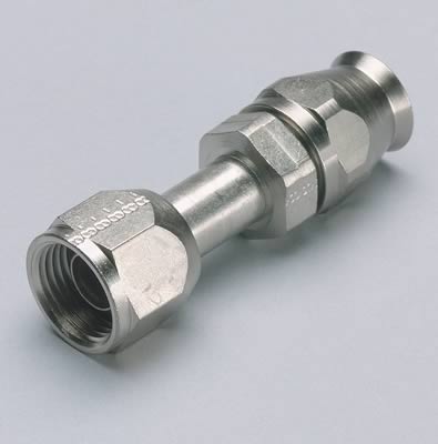 Aeroquip Air Conditioning Hose Ends FCE1713 Fitting, Nickel Plated, Steel, A/C, Straight, -8 AN Female, O-Ring, Reusable, Each thumbnail 2