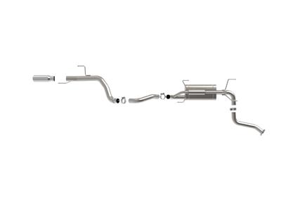 aFe Vulcan Series Exhaust Systems 49-36076-P Systems, 304 Stainless, Single, Cat-Back, Natural, Polished Tip, Toyota, Kit thumbnail 4