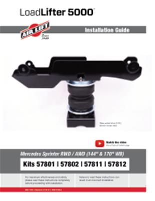 Air Lift 19-24 Mercedes Sprinter LoadLifter 5000 Air Spring Kit