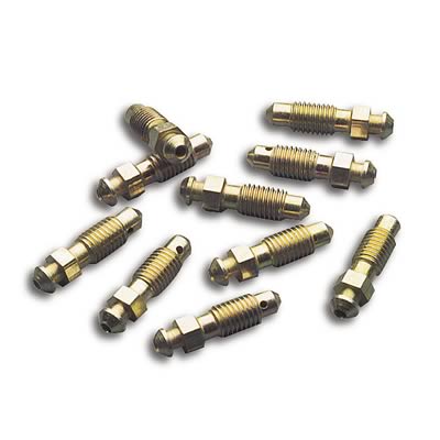 Accel 33001 Bleeder Screws Steel Harley Davidson Set of 10