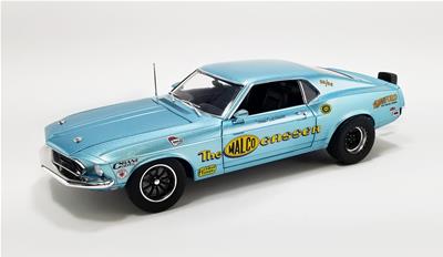 1:18 Scale 1969 Ford Mustang 429 Malco Gasser Diecast Model