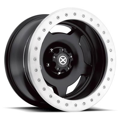 Veldox ラバー　ロンスプ American Racing AX75679080738N ATX Wheels AX756 Slab Satin Black
