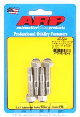 ARP 5/16-24 X 1.750 SS Hex Water Pump Pulley w/ .500in Fan Spacer Stud Kit thumbnail 2
