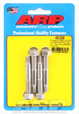 ARP 5/16-24 X 2.250 SS Hex Water Pump Pulley w/ 1.000in Fan Spacer Stud Kit thumbnail 2
