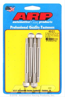 ARP 5/16-24 X 3.750 SS Hex Water Pump Pulley w/ 2.500in Fan Spacer Stud Kit thumbnail 2