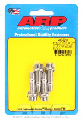 ARP 5/16-24 X 1.500 SS 12pt water pump pulley w/ .250in fan spacer stud kit thumbnail 2