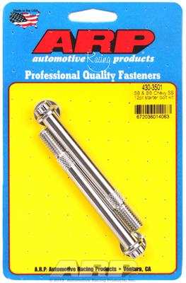 Full Size Start Stainless Steel 12-Point Polished ARP 450-3501 Starter Bolts