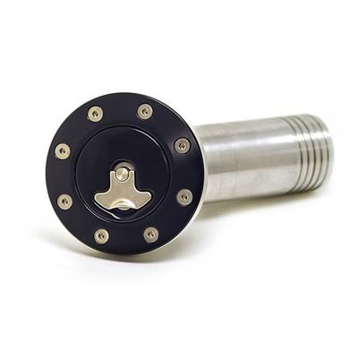 Ridetech 67-68 Camaro Locking Gas Cap (Black Anodized) thumbnail 2