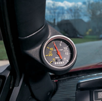 AutoMeter Pillar Gauge Pods 20133 Pod, Single 2 1/16 in., Black, for use on Acura®, Each thumbnail 2