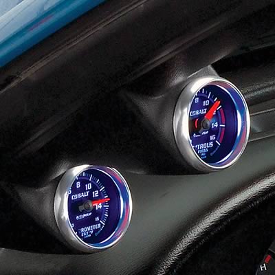 Autometer 03-04 Ford Mustang Dual 2-1/16 A-Pillar Pod - Black