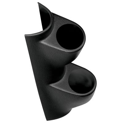 Autometer 87-97 Ford F Series (except 97 F150) 2-1/16 Dual Pod (Black) thumbnail 2