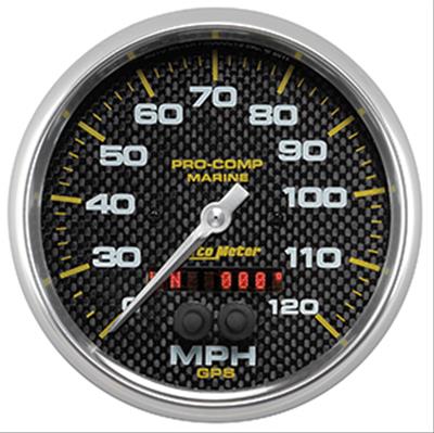 Autometer Marine Carbon Fiber 5in 120mph GPS Speedometer