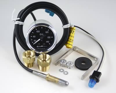 Autometer Cobra 2 1/16in 60-140 Deg Celsius Mechanical Oil Temperature Gauge thumbnail 2