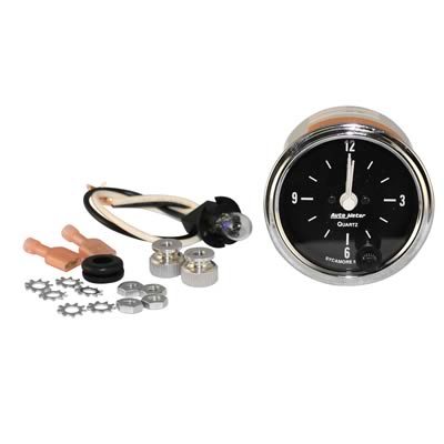 Autometer Cobra 2 1/16in 12HR Analog Clock Gauge thumbnail 2