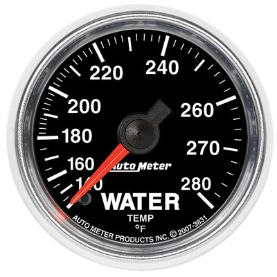 AutoMeter Gauge Water Temp 2-1/16in. 140-280 Deg. F Mechanical Gs