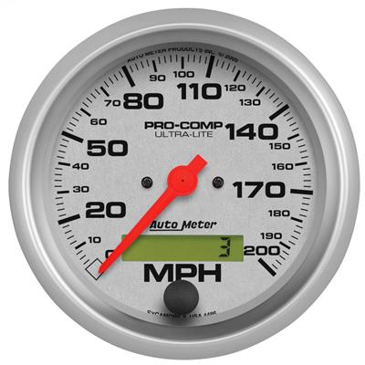 AutoMeter 1487 Designer Black Electric Programmable Speedometer