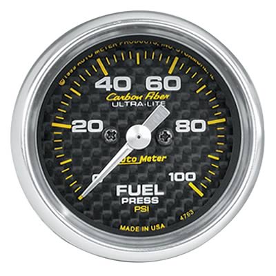 AutoMeter 4763 AutoMeter Carbon Fiber Ultra-Lite Analog Gauges | Summit ...