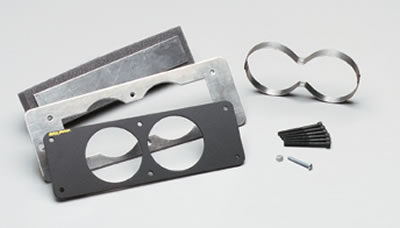 Autometer 87-93 Ford Mustang Black Dual Gauge Cage