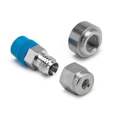 Autometer 3/16in Compression - 1/8in NPT Connector Fitting and Mating 1/8in NPT Weld Fitting thumbnail 2