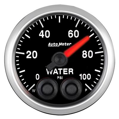 AutoMeter Gauge Water Press 2-1/16in. 100PSI Stepper Motor W/Peak & Warn Elite