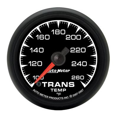 Autometer ES 52.4mm Full Sweep Electronic 100-260 Degree F Transmission Temperature Gauge thumbnail 3