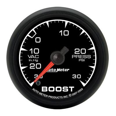 Autometer ES 52mm Full Sweep Electronic 30 In Hg-Vac/30 PSI Vacuum/Boost Gauge thumbnail 3