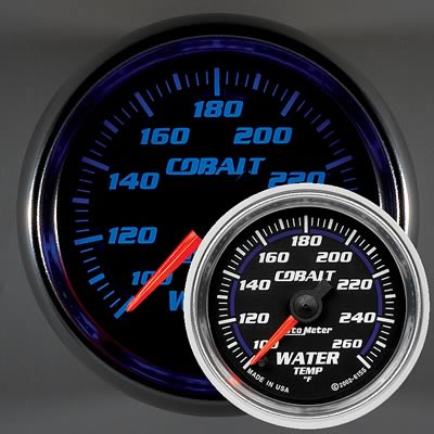 Autometer Cobalt 52mm 100-260 Deg F Electronic Water Temp Gauge thumbnail 2