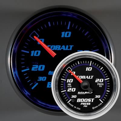 Autometer Cobalt 52mm 30 PSI Electronic Boost Gauge thumbnail 2
