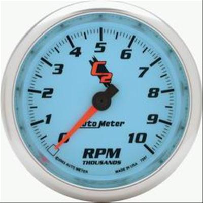 Autometer C2 5 inch 10000 RPM In-Dash Tachometer thumbnail 2