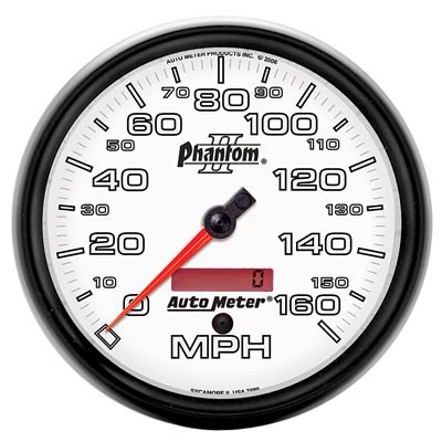 Autometer Phantom II 5in Electrical Programmable Speedometer 150MPH thumbnail 2