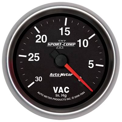AutoMeter Gauge Vacuum 2-5/8in. 30Inhg Mechanical Sport-Comp II