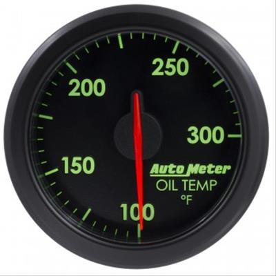 Autometer Airdrive 2-1/6in Oil Temp Gauge 100-300 Degrees F - Black thumbnail 4