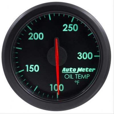 Autometer Airdrive 2-1/6in Oil Temp Gauge 100-300 Degrees F - Black thumbnail 5