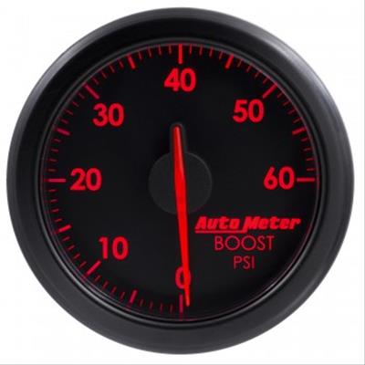 Autometer Airdrive 2-1/6in Boost Gauge 0-60 PSI - Black thumbnail 8