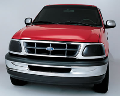 Auto Ventshade Headlight Covers for 1997-2002 EXPEDITION, 1997-2003 F-150, 1997-1999 F-250 - 37659 Covers, Acrylic, Smoke, Ford, Pair thumbnail 2