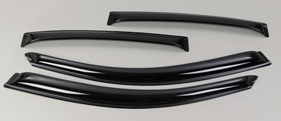 AVS 02-05 Suzuki Aerio Ventvisor Outside Mount Window Deflectors 4pc - Smoke thumbnail 4