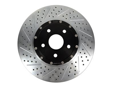 Baer Brakes EradiSpeed+ Brake Rotors 2301061 Rotor, EradiSpeed-Plus, Cross-Drilled, Slotted, Cast Iron, Zinc Plated, Front, Chevy, Pair thumbnail 3