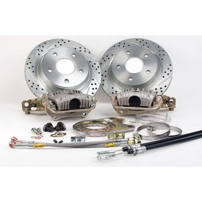 Baer Brakes Iron-Sport Disc Brake Kits 4142020 Brakes, Iron-Sport, Rear, Drilled, Slotted Rotors, 1-Piston Black Calipers, Chrysler, 9 3/4 in., Dana 60 thumbnail 2