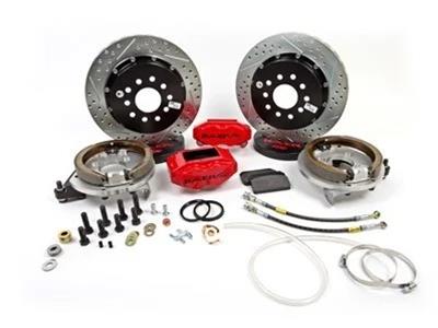 Baer Brakes SS4+ Disc Brake Systems for 1979-1992 MUSTANG - 4262275B Kits, SS4 Plus Systems, Rear, Cross-drilled/Slotted Rotors, 4-piston Black Powdercoated Calipers, Ford, Kit thumbnail 3