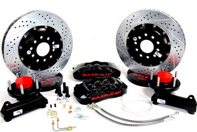 Baer Brakes Claw Pro+ Disc Brake Systems 4301388B Brakes, Pro+, Front, Cross-drilled/Slotted Rotors, 6-piston Black Calipers, Chevy, GMC, Kit thumbnail 2