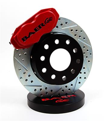 Baer Brakes SS4+ Deep Stage Drag Race Disc Brake Kits for 2015-2023 MUSTANG - 4261428C Kit, Race, Front, Slotted Rotors, 4-piston Clear Powdercoated Calipers, Ford, Kit thumbnail 3